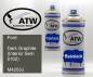 Preview: Ford, Dark Graphite (Interior Sem 5102), M4253J: 400ml Sprühdose + 400ml Klarlack - Set, von ATW Autoteile West.